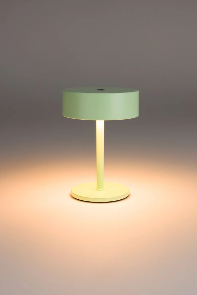 Tischlampe Mini Desert Sage von Zuiver, kabellos mit Touch-Dimmer