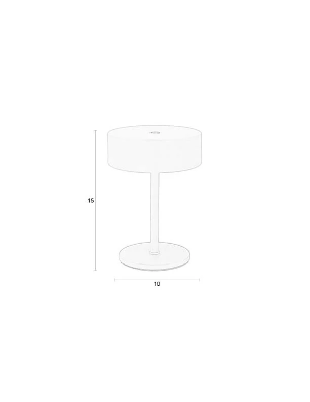 Tischlampe Mini Desert Sage von Zuiver, kabellos mit Touch-Dimmer