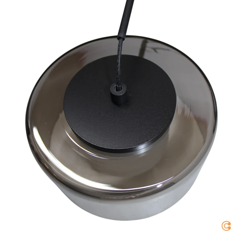 B-Ware Paul Neuhaus Hängelampe Pendelleuchte LED Glas schwarz dimmbar Rika 135 cm115
