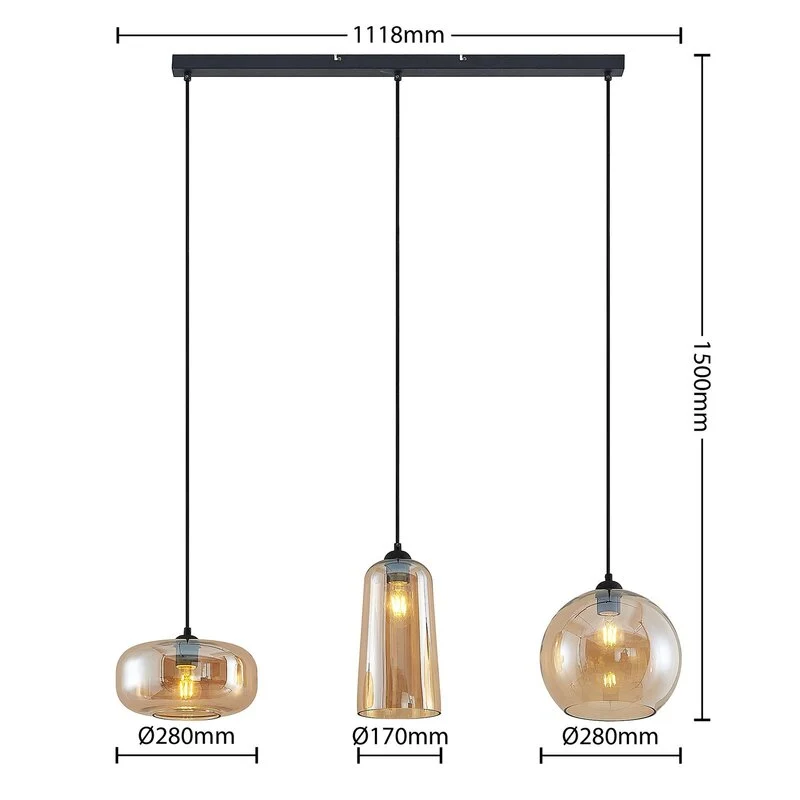 B-Ware Lucande Wilja Hängeleuchte Hängelampe Licht Lampe Leuchte E27 SIEHE TEXT/FOTO617