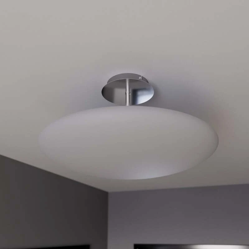 B-Ware Lindby Deckenleuchte Deckenlampe LED Gunda Glas opalweiß dimmbar Wohnzimmer