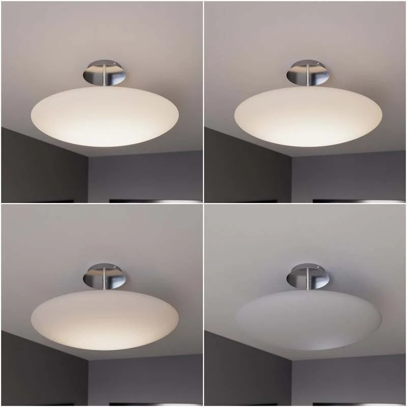 B-Ware Lindby Deckenleuchte Deckenlampe LED Gunda Glas opalweiß dimmbar Wohnzimmer