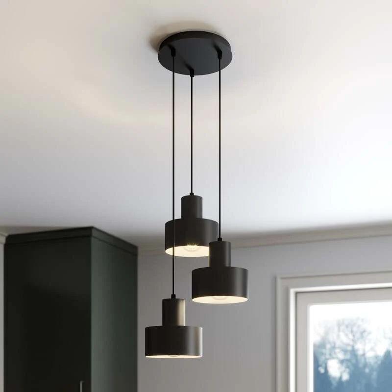 B-Ware Sigma Lighting Hängeleuchte Rif Hängeleuchte Lampe LED Rondell dreiflammig E27