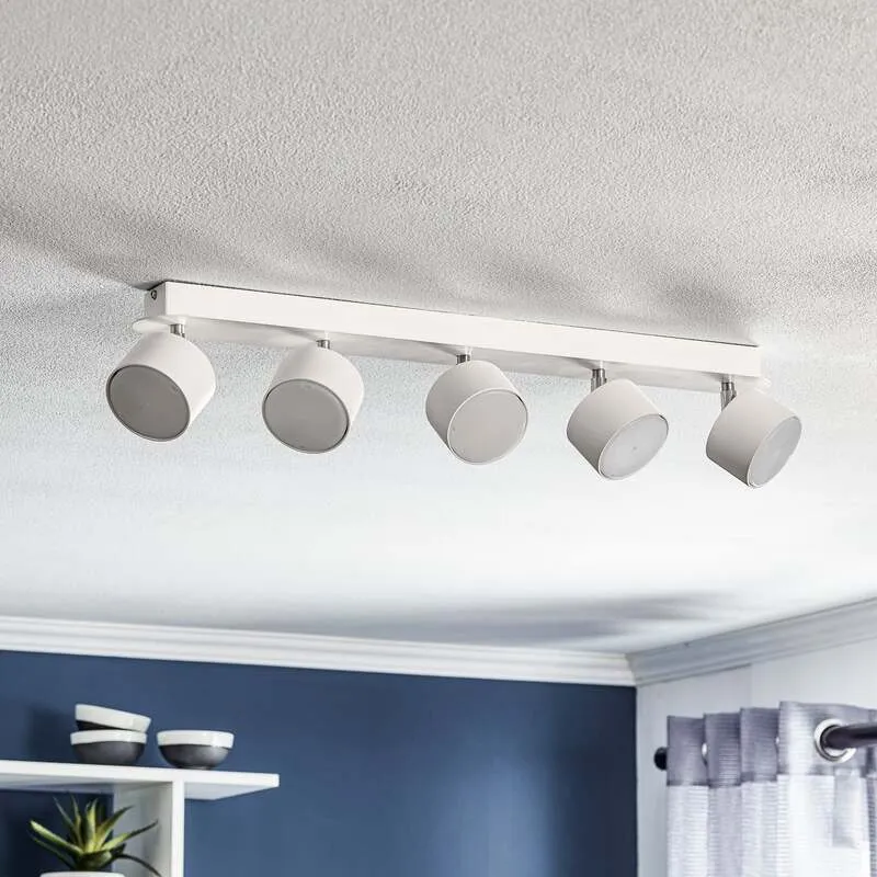 B-Ware Euluna Deckenstrahler Cloudy Deckenlampe Wohnzimmerleuchte 5-flammig GX53 weiß