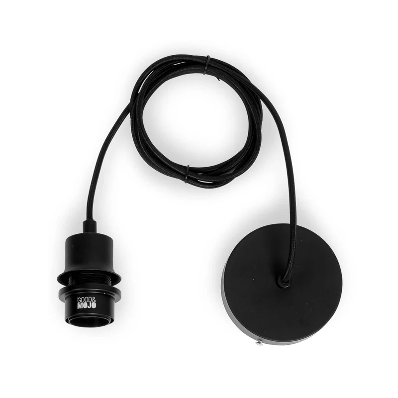 B-Ware GOOD & MOJO Zanzibar Hängeleuchte Pendelleuchte Lampe schwarz 40x30cm