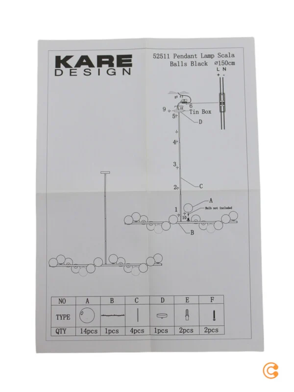 B-Ware KARE Scala Balls Hängeleuchte Hängelampe Deckenleuchte SIEHE TEXT/FOTO851
