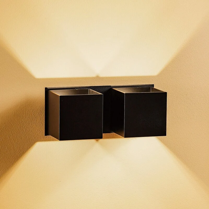 B-Ware Wandlampe Ara 2 up/down aus Aluminium 2fl Wandleuchte Leuchte Wohnzimmerlampe