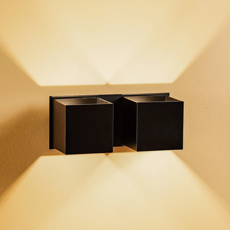 B-Ware Wandlampe Ara 2 up/down aus Aluminium 2fl Wandleuchte Leuchte Wohnzimmerlampe