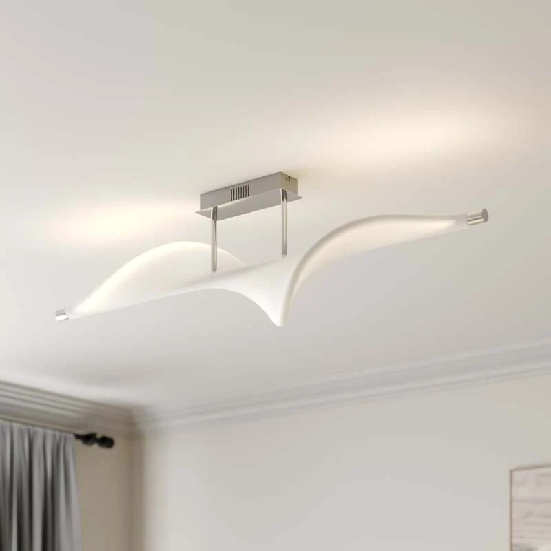 B-Ware Lucande Edano LED-Deckenlampe dimmbar Deckenlampe Deckenlicht Wohnimmerlampe