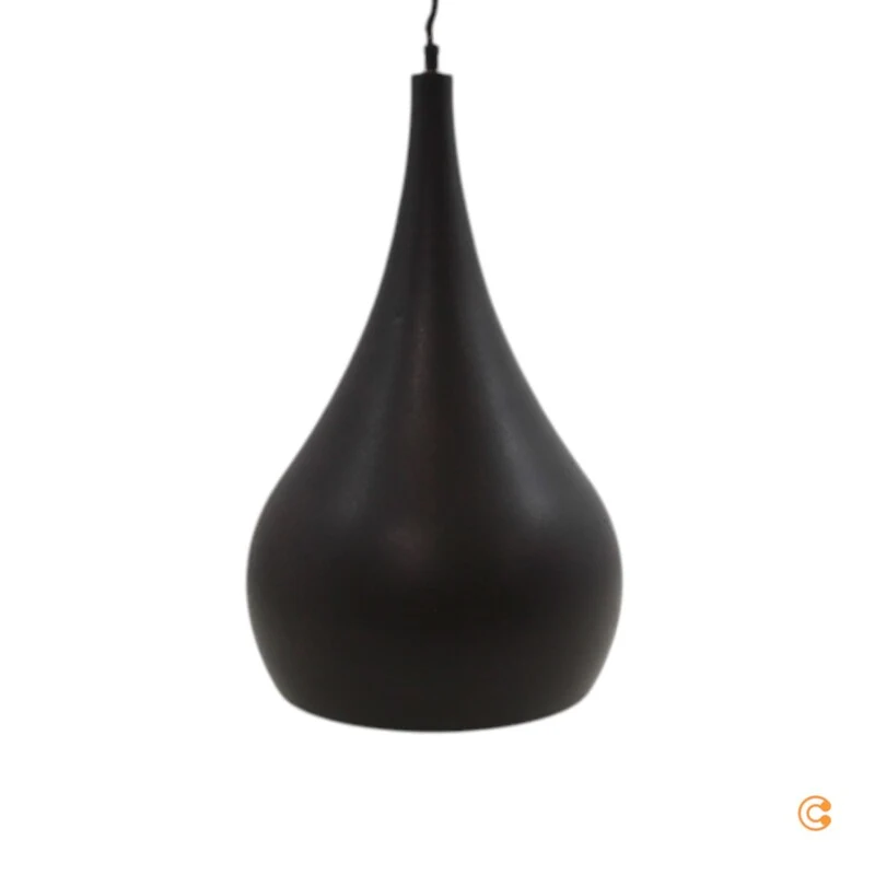 B-Ware Menzel Hängeleuchte Solo Lampe Zwiebelbraun-schwarz 30cm E27 1-flammig