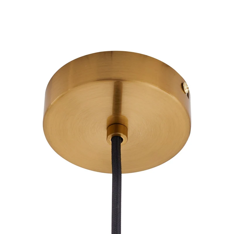 B-Ware Lindby Hängeleuchte Pendelleuchte Lelia amber Glas Ø35cm LED Lampe Leuchte Spot