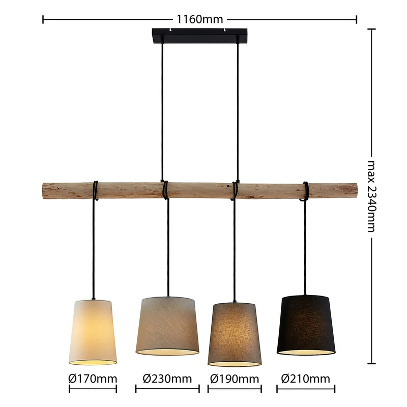 B-Ware Lindby Hinai Hängeleuchte Deckenlampe Pendelleuchte Lampe E27 SIEHE TEXT/FOTO