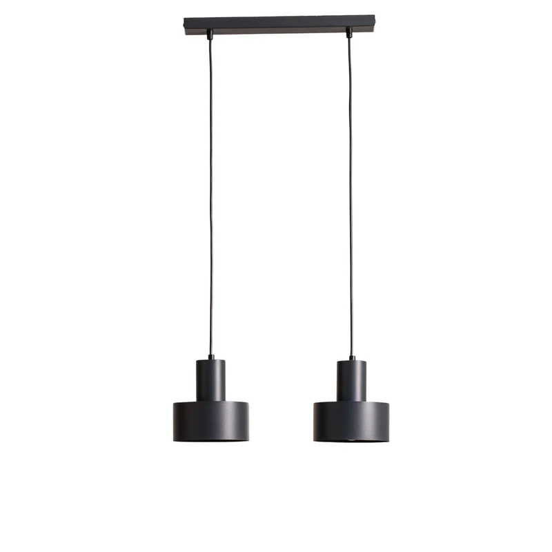 B-Ware Sigma Hängeleuchte Pendellampe Rif 2 anthrazit Stahl 2flg linear dimmbar E27