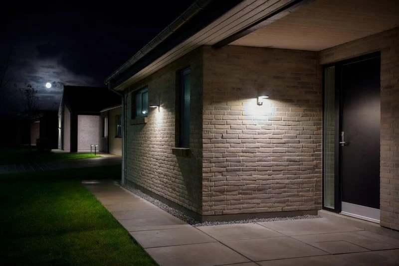 LED Außenwandlampe Rica Round Solar IP44