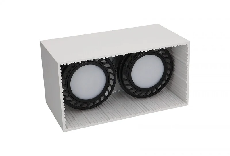 B-Ware Nowodvorski Downlight Groove Einbauleuchte eckig 2-flg weiß 2xGU10 Deckenla373