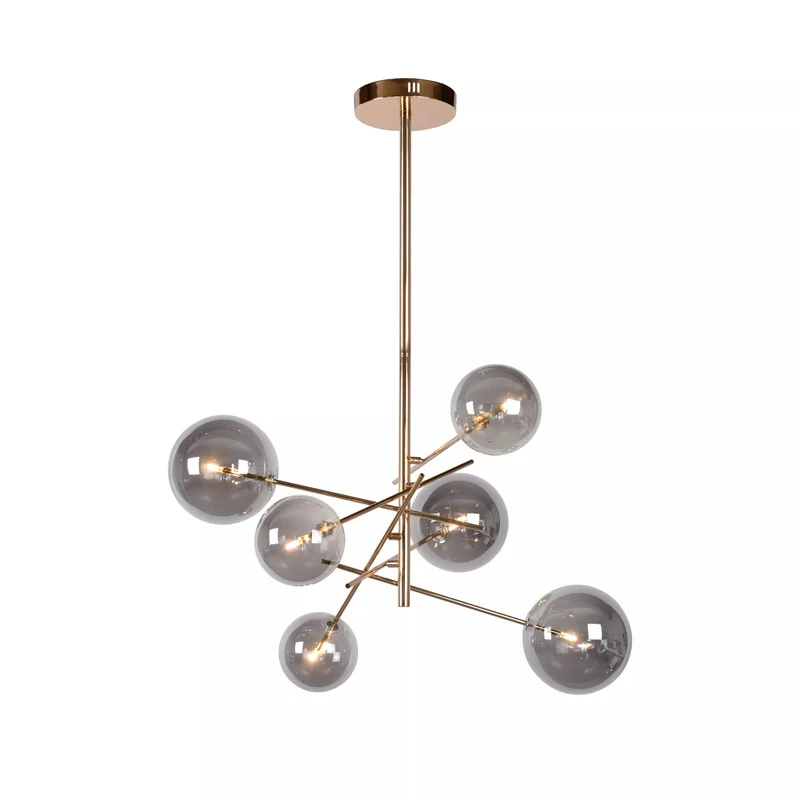 B-Ware Lucide ALARA - Pendelleuchten Ø 72 cm LED G4 6x1,5W 2700K Gold Lampe Leuchte