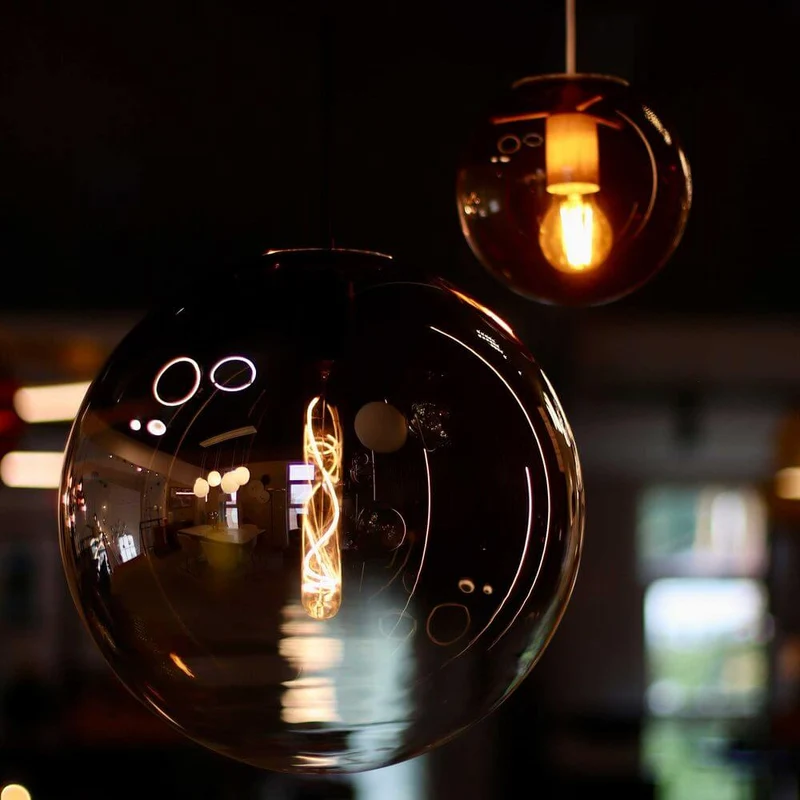 s.luce Orb Esstisch-Hängelampe 3-flammig 120cm Ø 20/30/40