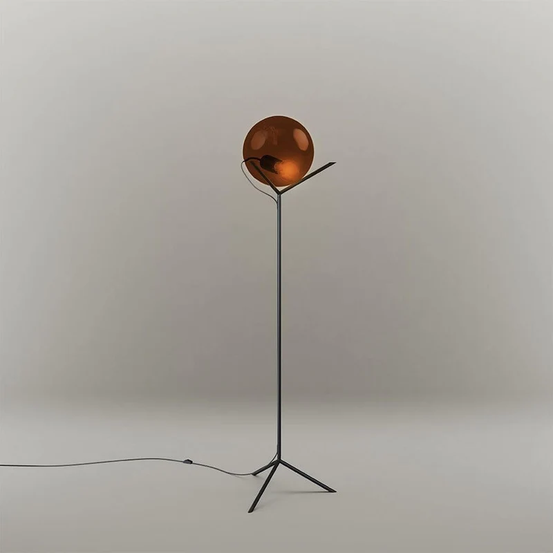 s.luce Stehleuchte Orb Poseidon mit Glaskugel 175cm