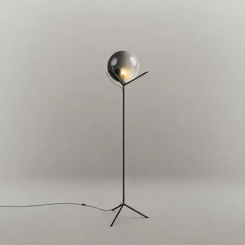 s.luce Stehleuchte Orb Poseidon mit Glaskugel 175cm