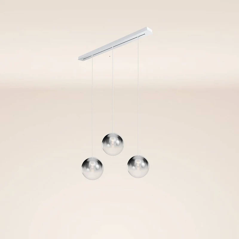 s.luce Orb 3-flammig Ø 30 Esstisch-Pendelleuchte 120cm