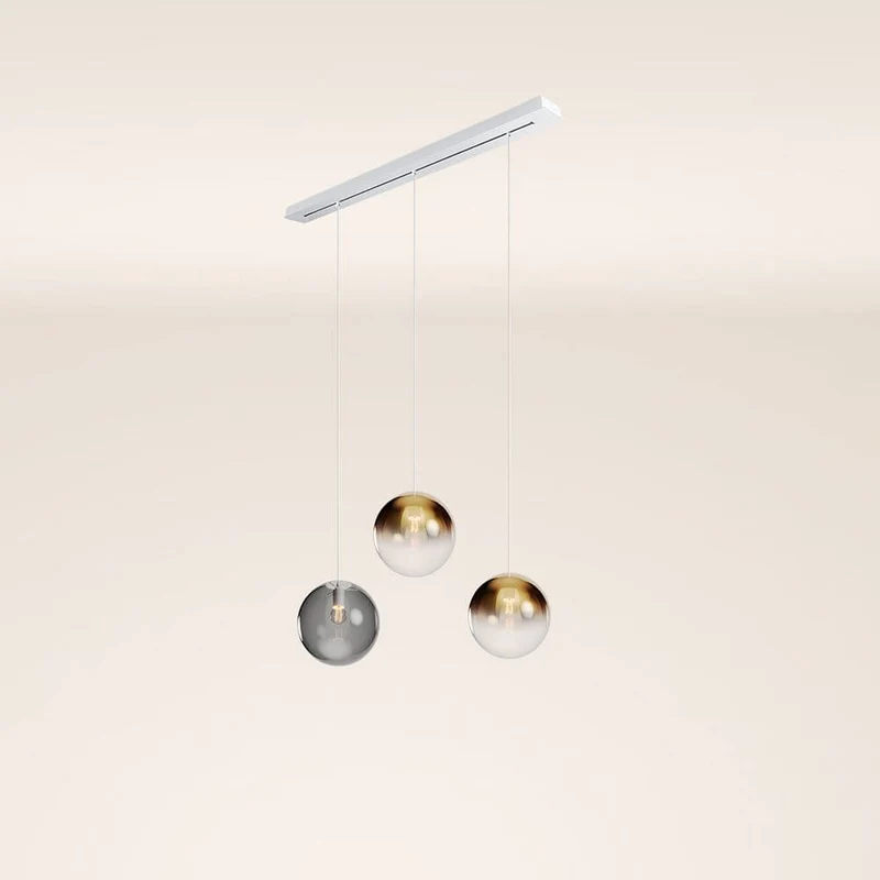 s.luce Orb 3-flammig Ø 30 Esstisch-Pendelleuchte 120cm