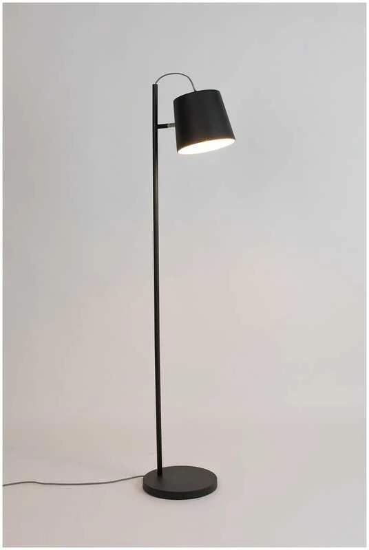 B-Ware Zuiver Stehleuchte Lampe BUCKLE HEAD schwarz höhenverstellbar Fußschalter 150 cm