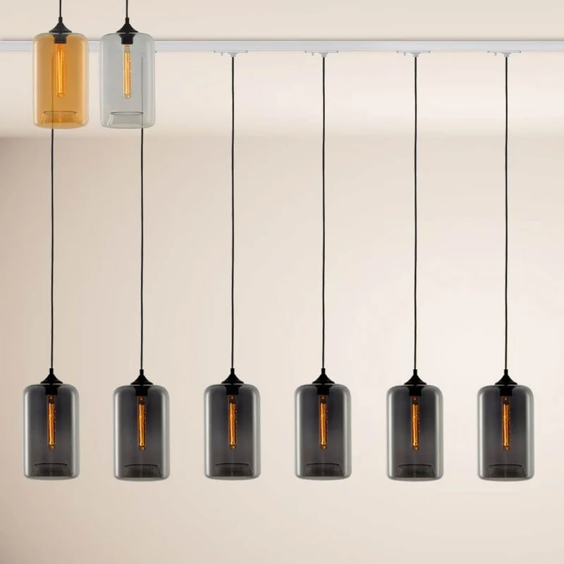 s.luce Cruet Up Esstisch-Pendellampe 1-Phasen-Schiene Endeinspeiser