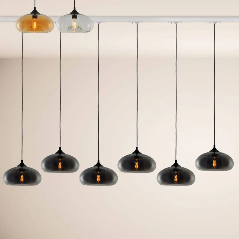 s.luce Cruet Low Esstisch-Hängelampe 1-Phasen-Schiene Mitteleinspeiser
