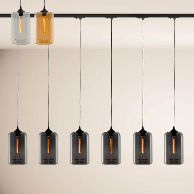 s.luce Cruet Up Esstisch-Hängeleuchte 1-Phasen-Schiene Mitteleinspeiser
