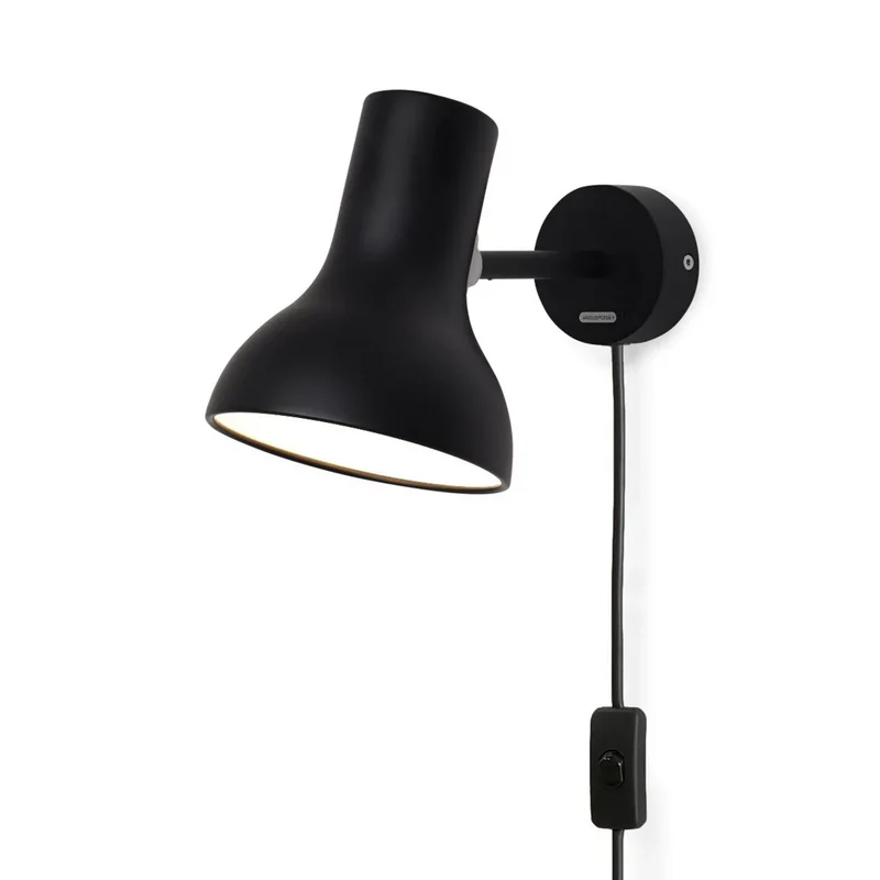 B-Ware Anglepoise Wandleuchte Lampe Type 75 Mini Schwarz Kabel Wohnzimmer Beleuchtung