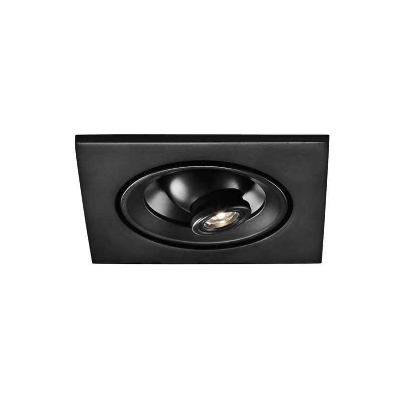 B-Ware Egger Riga Zooom Einbauspot Einbaulampe Deckenlampe Lampe 2W eckig schwarz 3000K