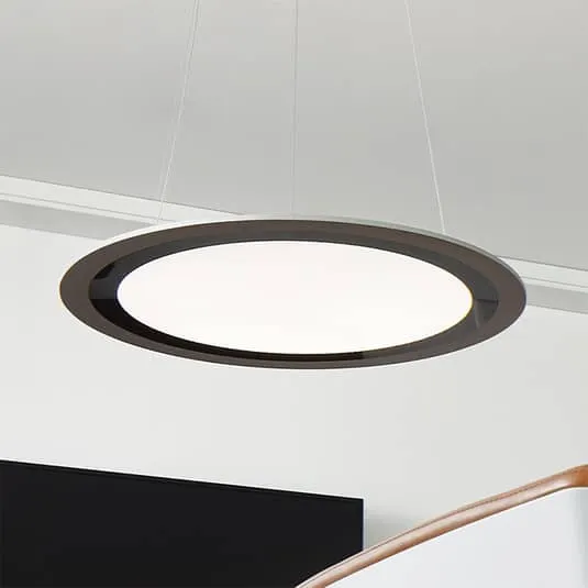 B-Ware Grimmeisen Licht Onyxx Circular Hängeleuchte Deckenlampe Pendelleuchte Silber