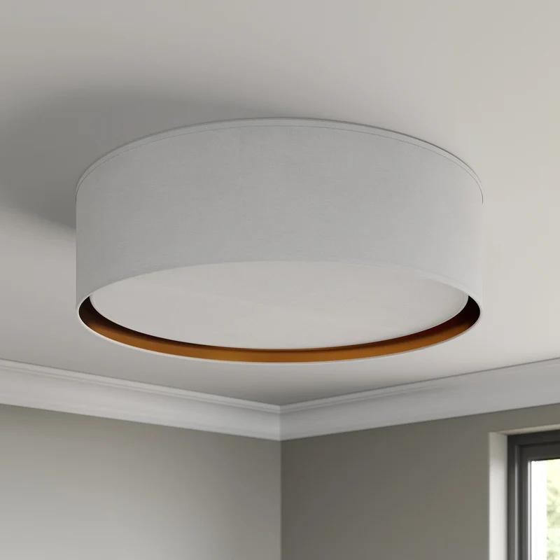 B-Ware TK-LightingDeckenleuchte Bilbao LED Lampe dimmbar weiß gold Ø60cm 17cm Höhe