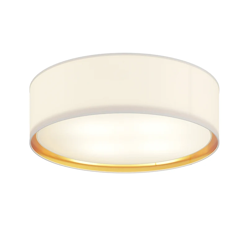 B-Ware TK-LightingDeckenleuchte Bilbao LED Lampe dimmbar weiß gold Ø60cm 17cm Höhe