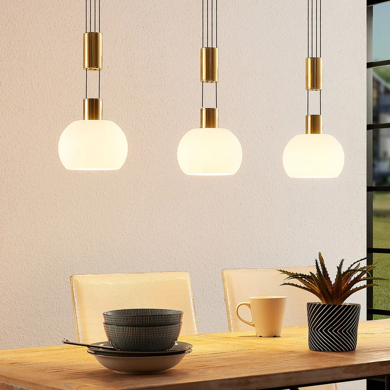 B-Ware Lindby Aurell Hängeleuchte LED Messing Pendelleuchte Deckenlampe Lampe Leuchte