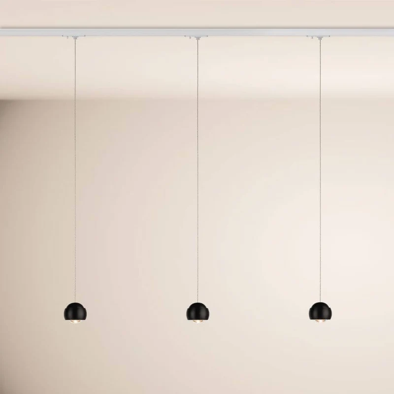 s.luce Beam LED Hängeleuchte 1-Phasen-Schienensystem Endeinspeiser