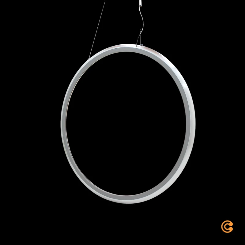 B-Ware Pendelleuchte Hängelampe Discovery Vertical 70 cm Aluminium App Steuerung LED