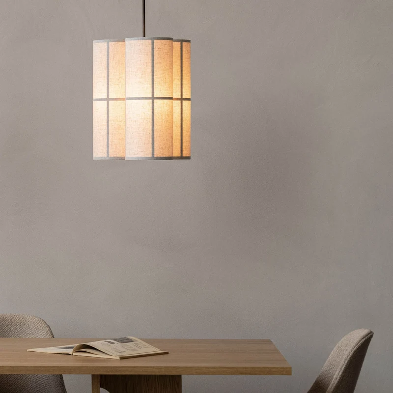 B-Ware Audo Copenhagen Pendelleuchte Hängelampe Hashira Cluster creme Leinen Ø 32 cm