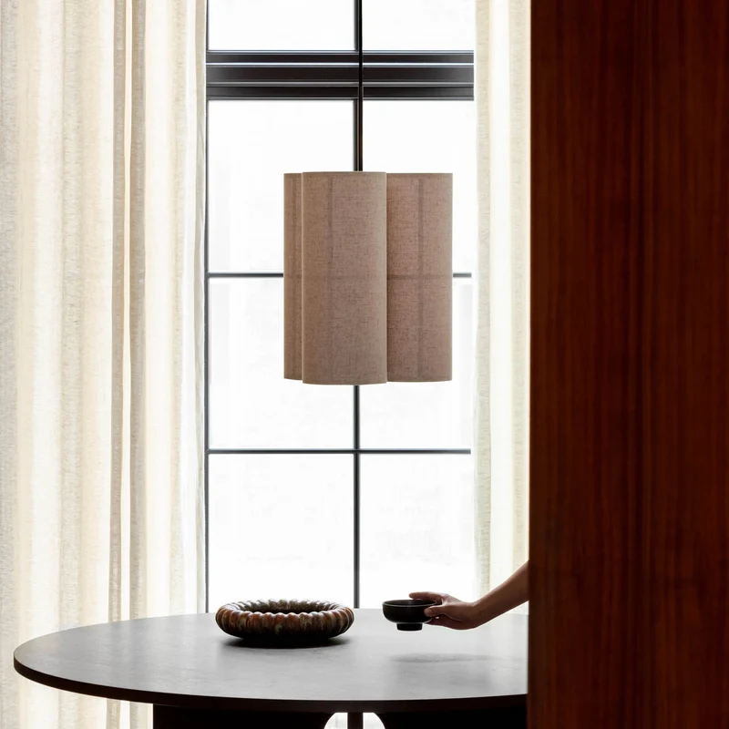 B-Ware Audo Copenhagen Pendelleuchte Hängelampe Hashira Cluster creme Leinen Ø 32 cm