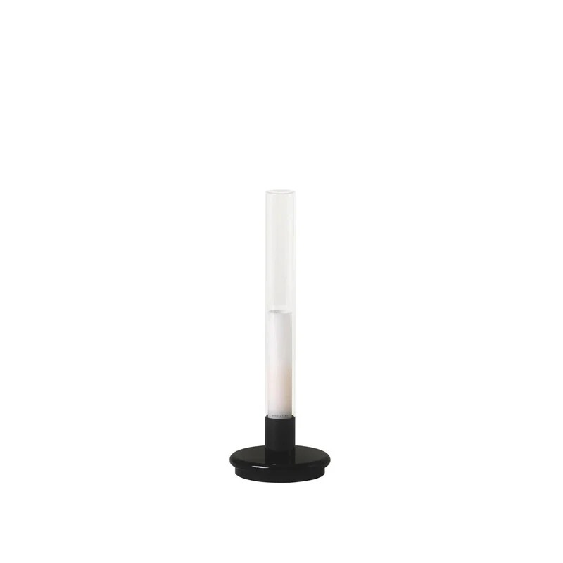 B-Ware Santa Cole Sylvestrina LED Akkuleuchte Tischlampe Akku weiß transparent Lampe