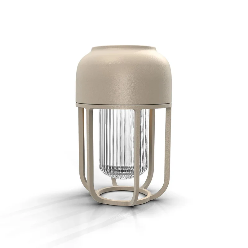 B-Ware HOUE Light No1 LED Solar-Akkuleuchte Lampe Solarleuchte LED beige Outdoor