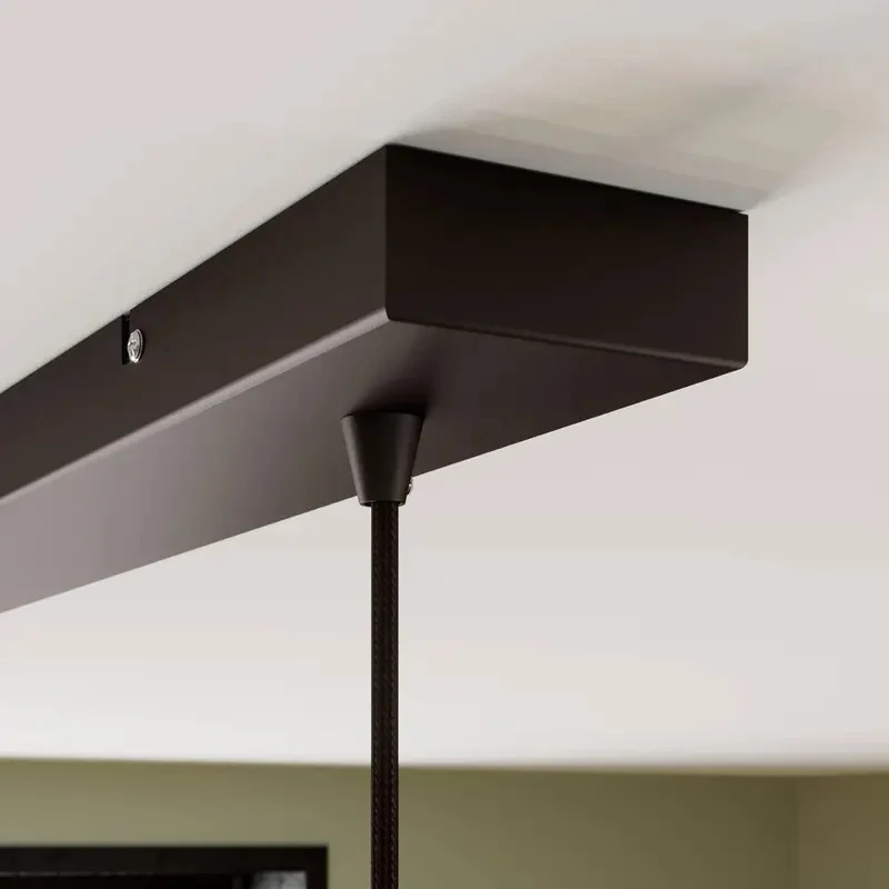 B-Ware Lindby Frances Hängelampe Hängeleuchte Pendellampe Lampe Leuchte braun, 4-fl.345