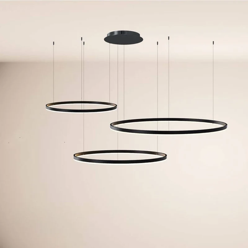 s.luce LED Ring Pendelleuchte 3-flammig Exzentrisch