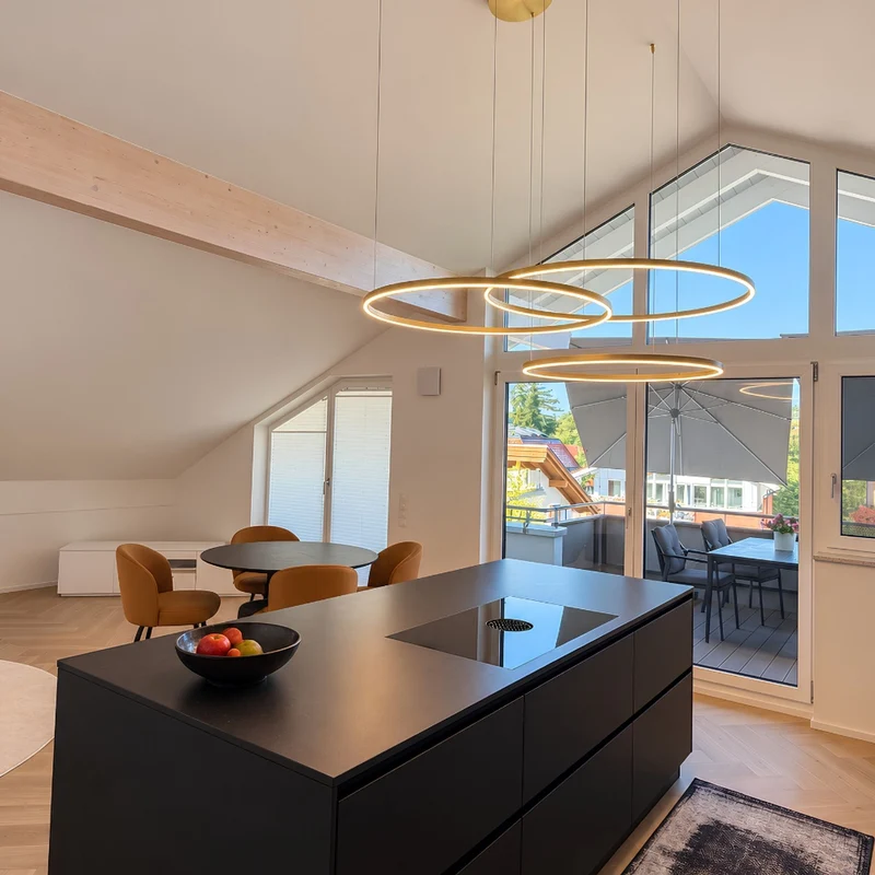 s.luce LED Ring Pendelleuchte 3-flammig Exzentrisch