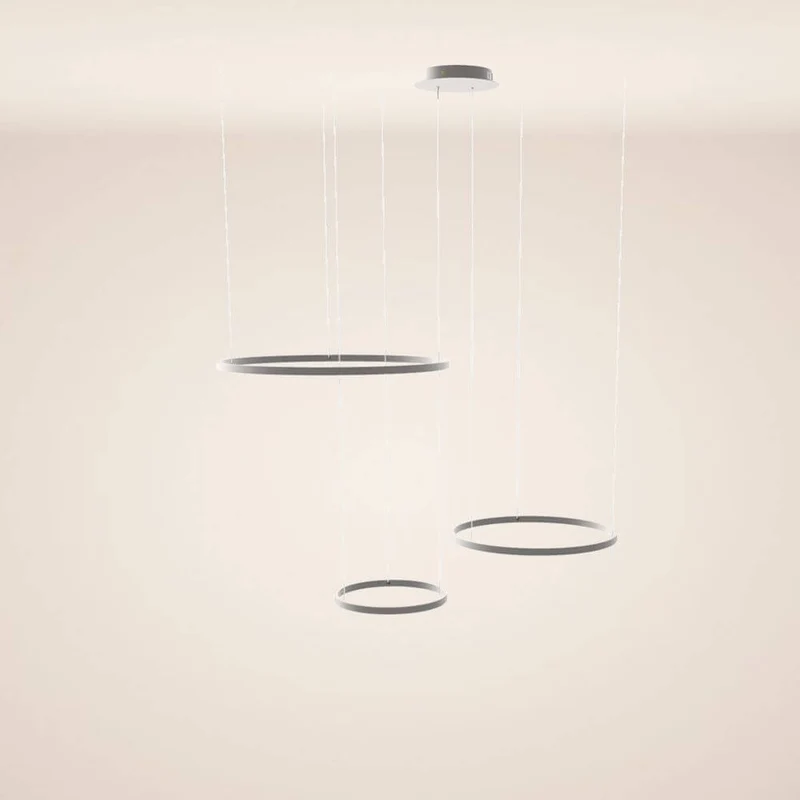 s.luce LED Ring Pendelleuchte 3-flammig Exzentrisch