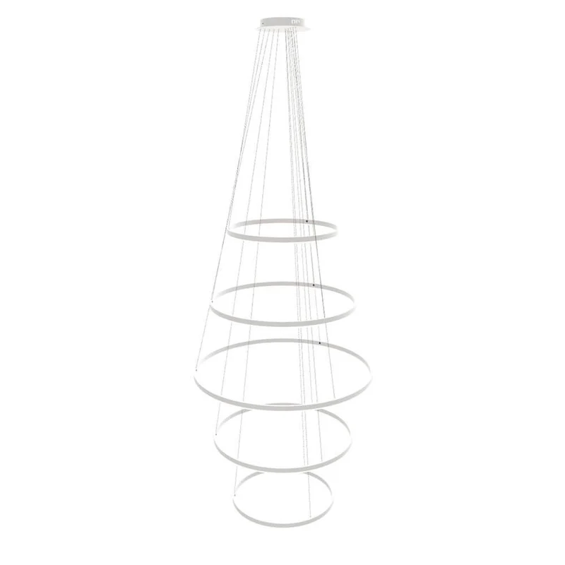 s.luce LED Ring Pendelleuchte 5-flammig Zentrisch
