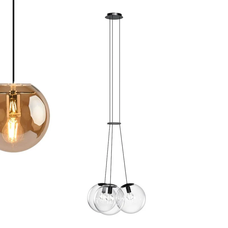 s.luce Orb Cluster Glaskugel Galerielampe Hängeleuchte 3-flammig