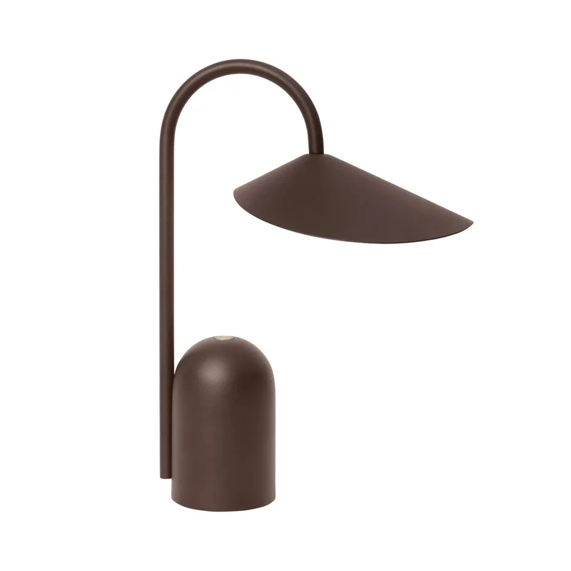 B-Ware Ferm Living Tischleuchte Lampe LED Akku Leuchte Wohnzimmer Schokoladenbraun
