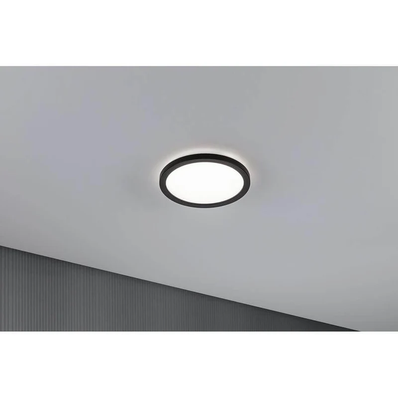 LED Panel Atria Shine Rund Schwarz Ø 19cm