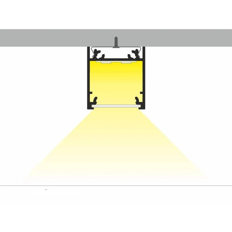 Aufbauprofil tief 200cm Alu-eloxiert ohne Abdeckung für LED-Strips